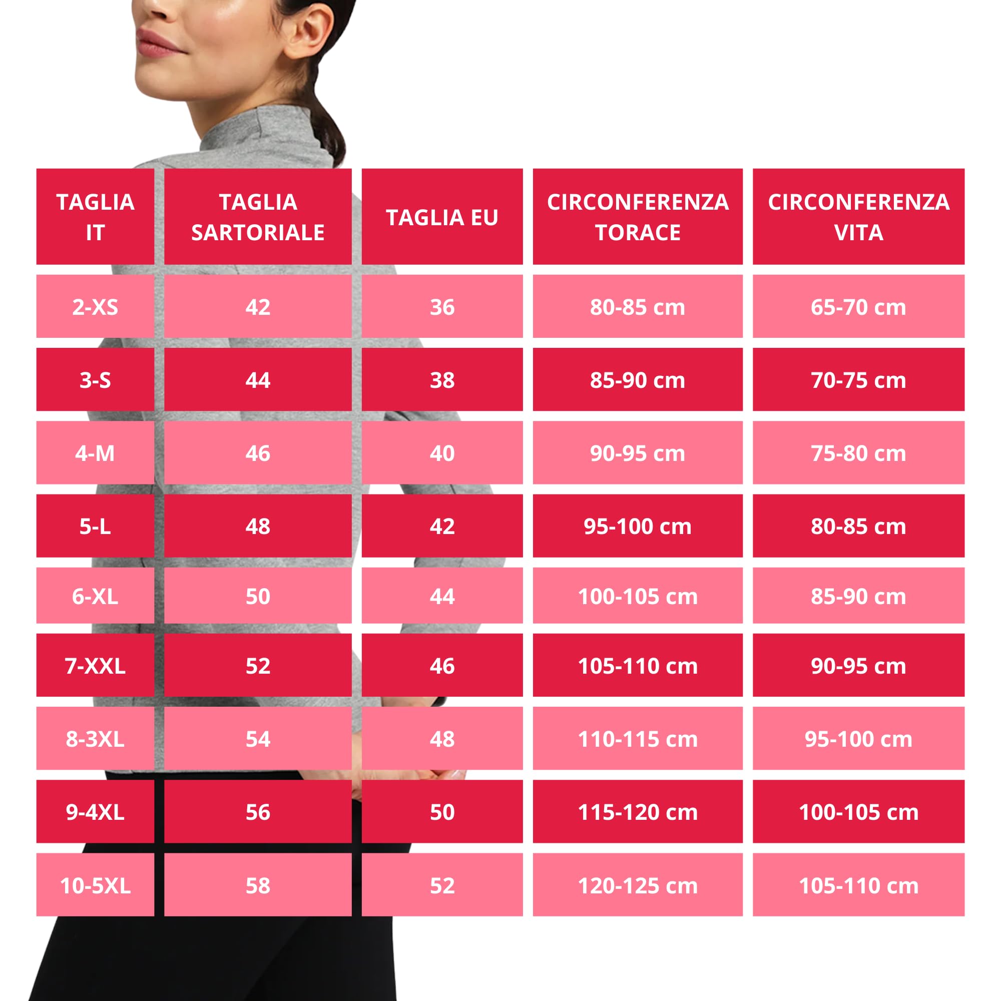 LIABEL Lupetto Donna Manica Lunga Caldo Cotone (2 Pezzi), Dolcevita Collo Alto vestibilità Perfetta, Calore e Comfort, Soffice al Tatto