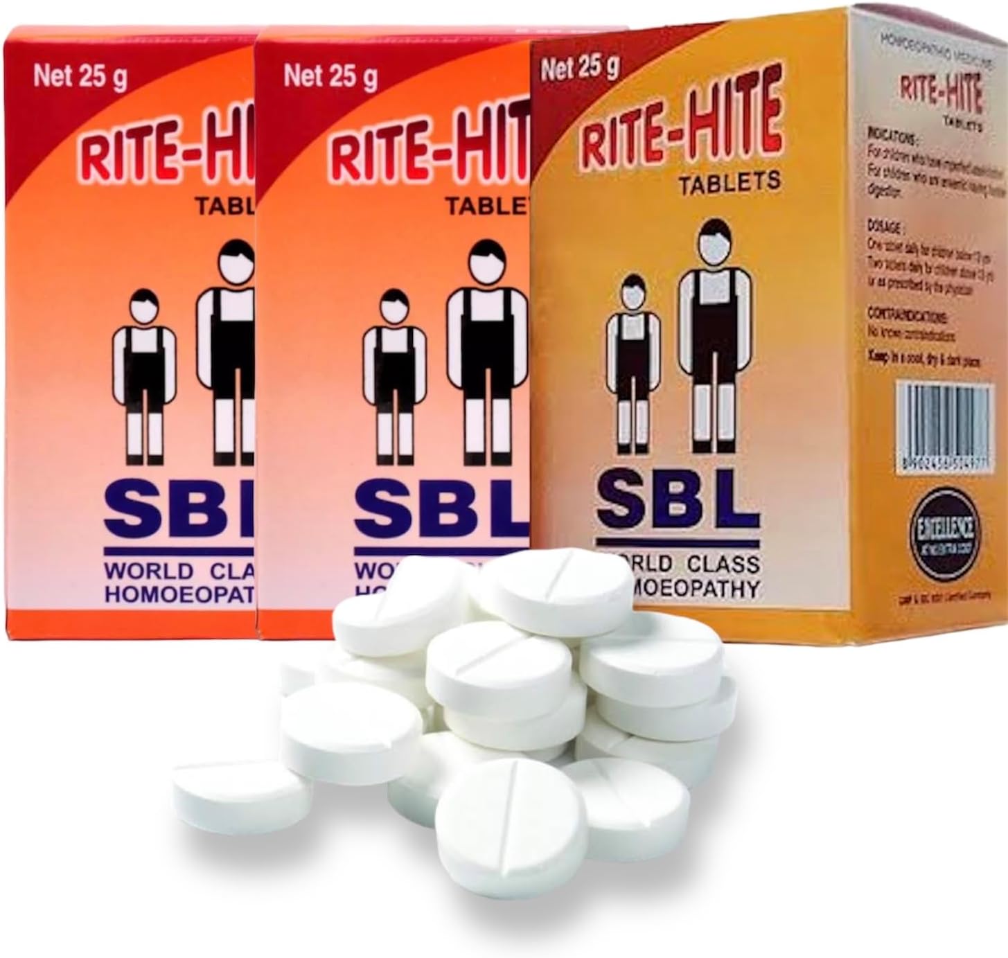 SBL RITE HITE Tablet Homeopathic HeightCare - Pack Of 3 Bottles - 90 DAYS PACK