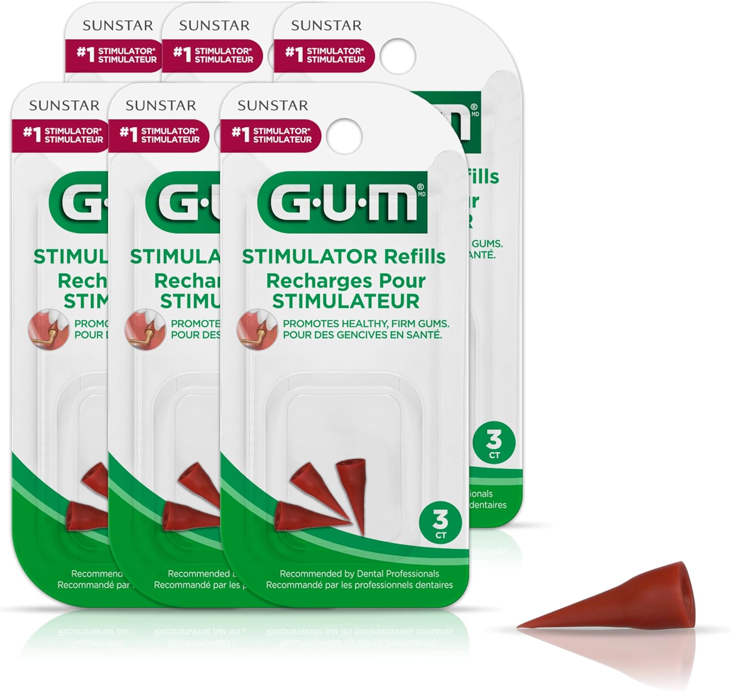 GUM Stimulator Refills 3ct (Quantity of 6) by Unknown Amazon.de