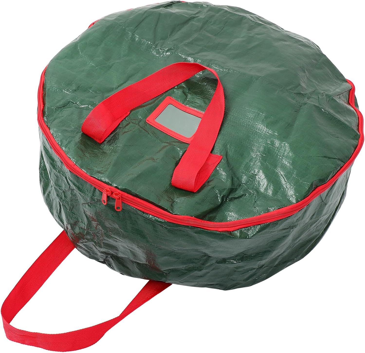 BETOOKY Christmas Wreath Storage Bag 60x18cm Pe Material Green Xmas Garland Round Bag for Holiday Decoration Organization and Seasonal Ornament Storage