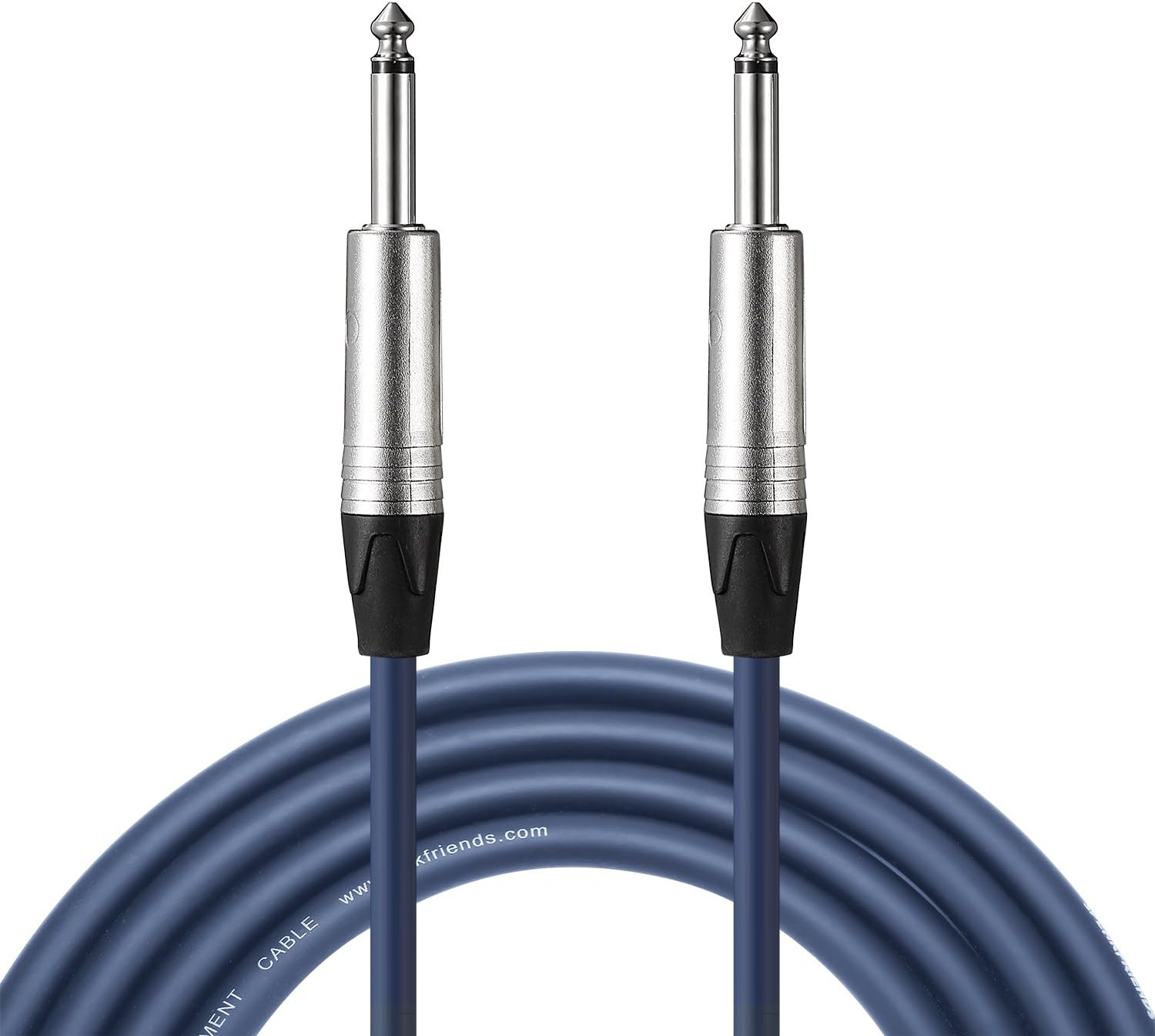 SPEAKFRIENDS 20ft Guitar Instrument Cable, Cable Patch Cords, 1/4 Straightto