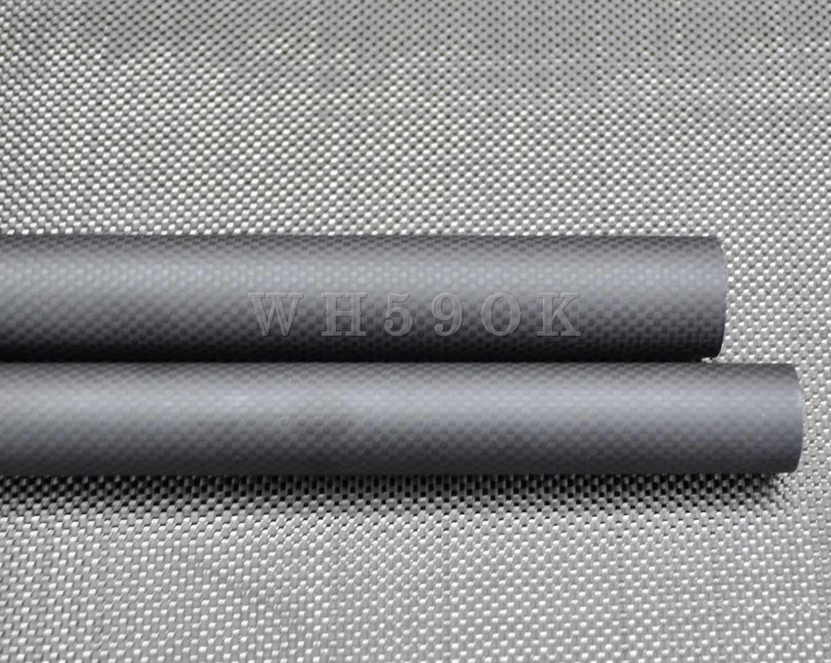 1 szt. Rurka z włókna węglowego 3K - średnica zewnętrzna 20-30 mm x 500 mm do ramion wielowirnikowców i projektów DIY(20 * 24 * 500mm Glossy Plain)