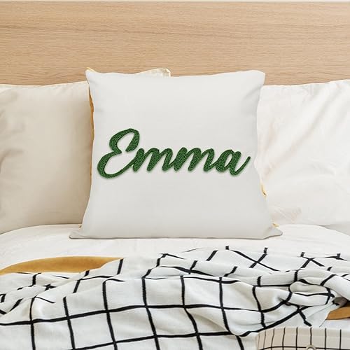 Miniatura 7 de Almohada lumbar con nombre bordado personalizado, funda de almohada con monograma personalizado, regalo para niñas, parejas, mujeres, almohadas