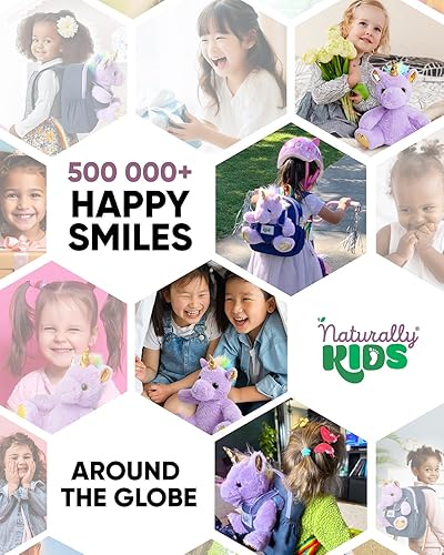 Miniatura 216 de Naturally KIDS - Juguetes de unicornio para niños y niñas de 2 a 3 años, regalos de cumpleaños, mochila de unicornio para niños pequeños 03 Unicornio