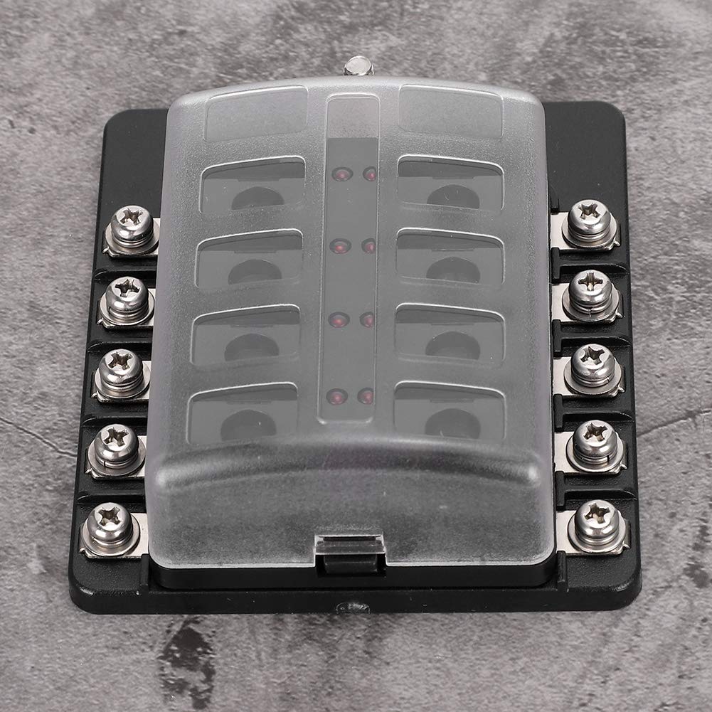 Kofarrten 12 Way Blade Fuse Block, 12V Automotive Fuse Box Holder