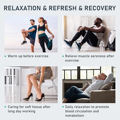 Miniatura 7 de QUINEAR Sistema de recuperación de compresión de aire, dispositivo secuencial profesional para terapia de masaje, botas de recuperación de pies y