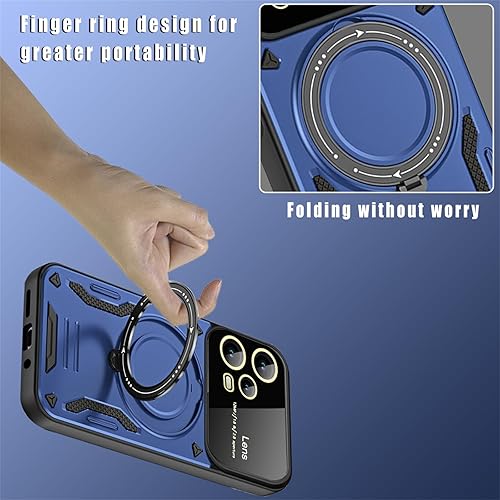 Miniatura 3 de MRRSIWEI Funda para Xiaomi Redmi Note 12 Pro 5G  Poco X5 Pro con protector de lente de cámara, protección contra caídas de grado militar a prueba de