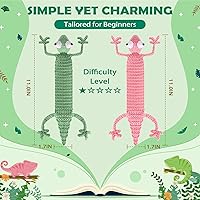 Vista 15 de Crochetta Kit de ganchillo para principiantes, kit de animales de ganchillo Amigurumi con tutoriales en video paso a paso, paquete de inicio