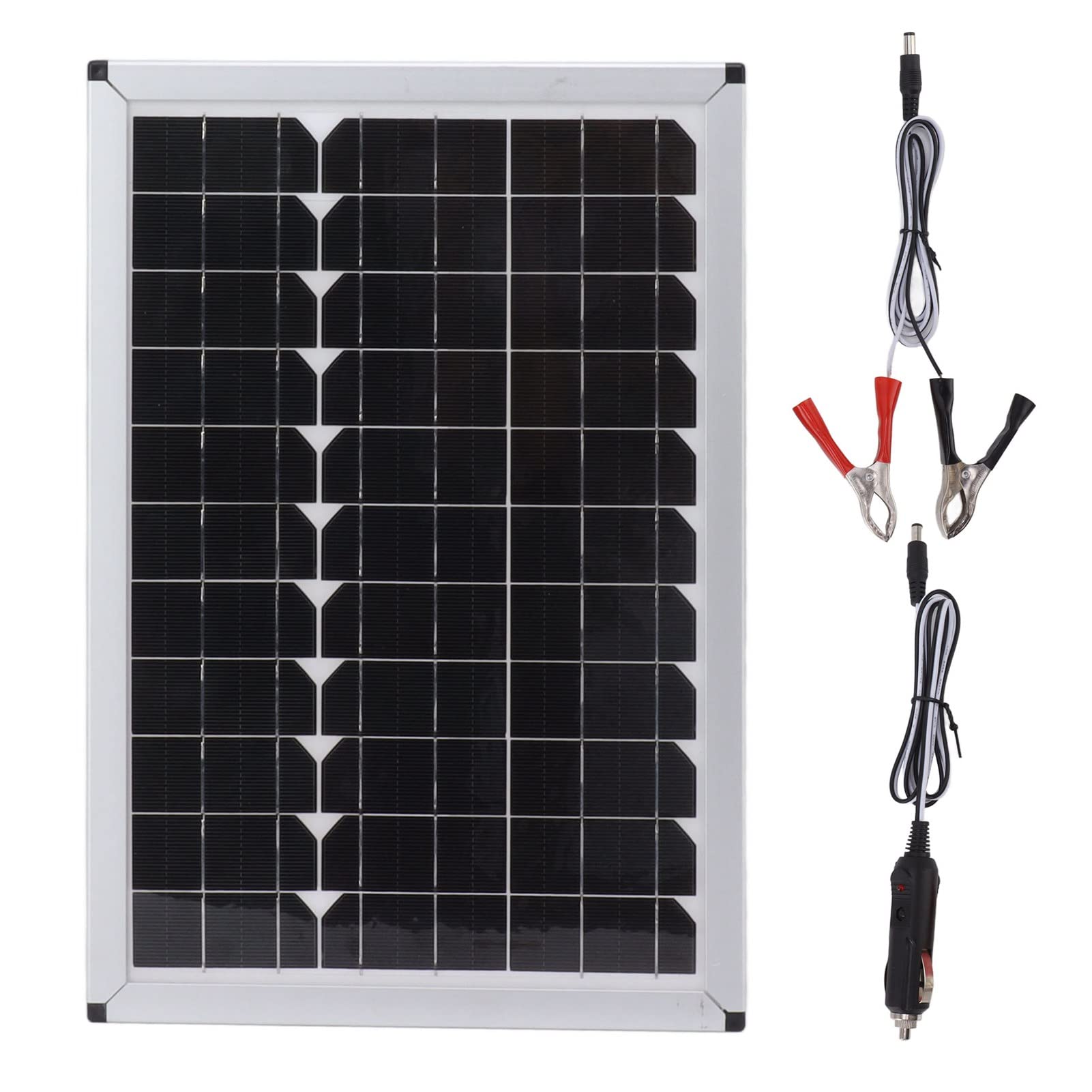 Caricabatterie Solare, Pannello Solare 100W 18V Silicio Monocristallino per Esterno