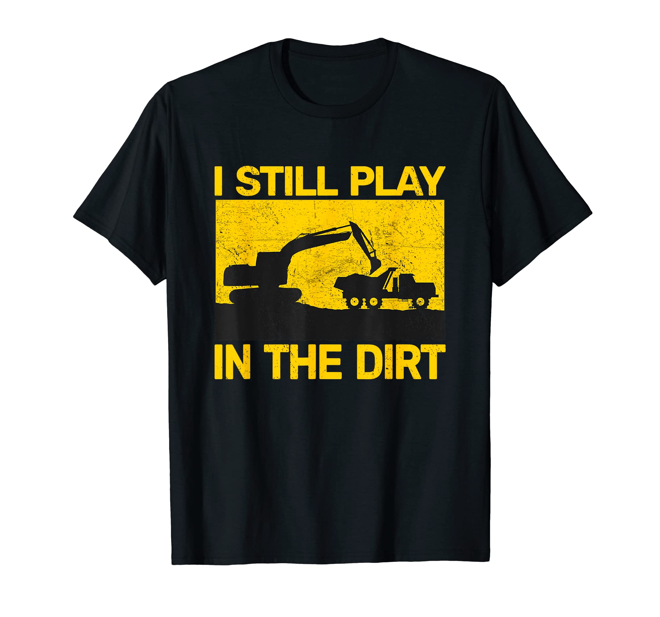 backhoe heavy equipment operator kids for menvintage construction equipment heavy work funny for men T-ShirtOEKO-TEX STANDARD 100