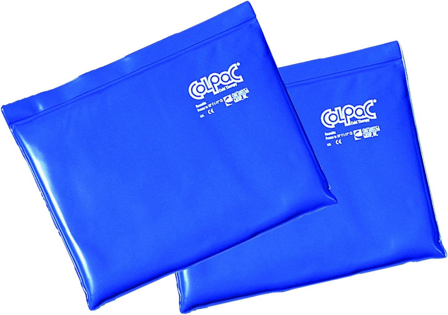 Chattanooga Re-usable ColPac Cold Therapy Blue Vinyl Cold Pack - Large-Standard Size - 11" x 14" - Set of 2