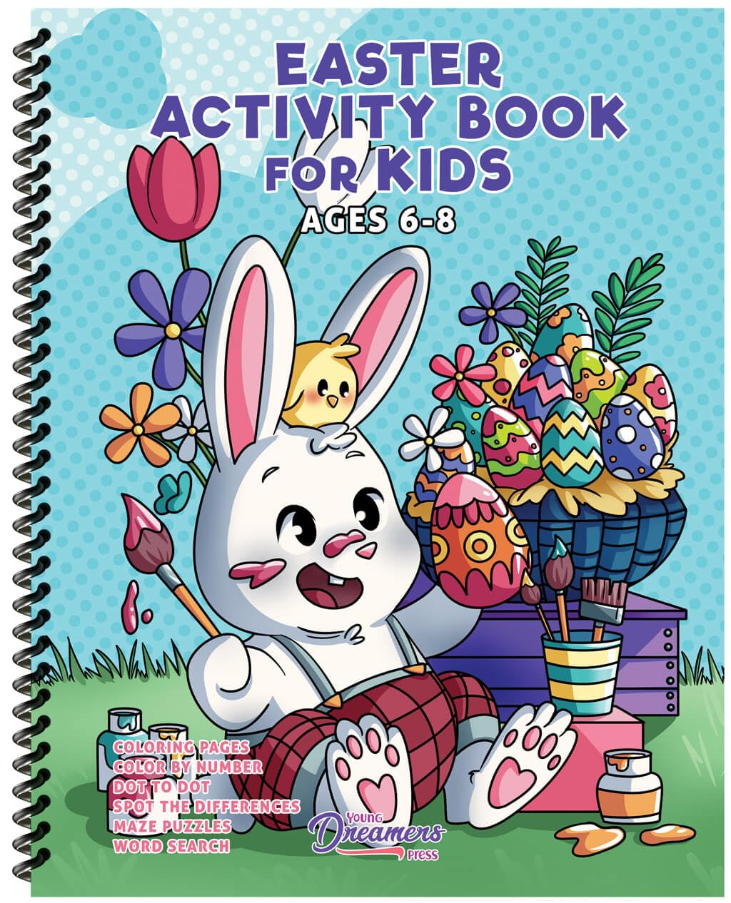 Easter Activity Book for Kids Ages 6-8