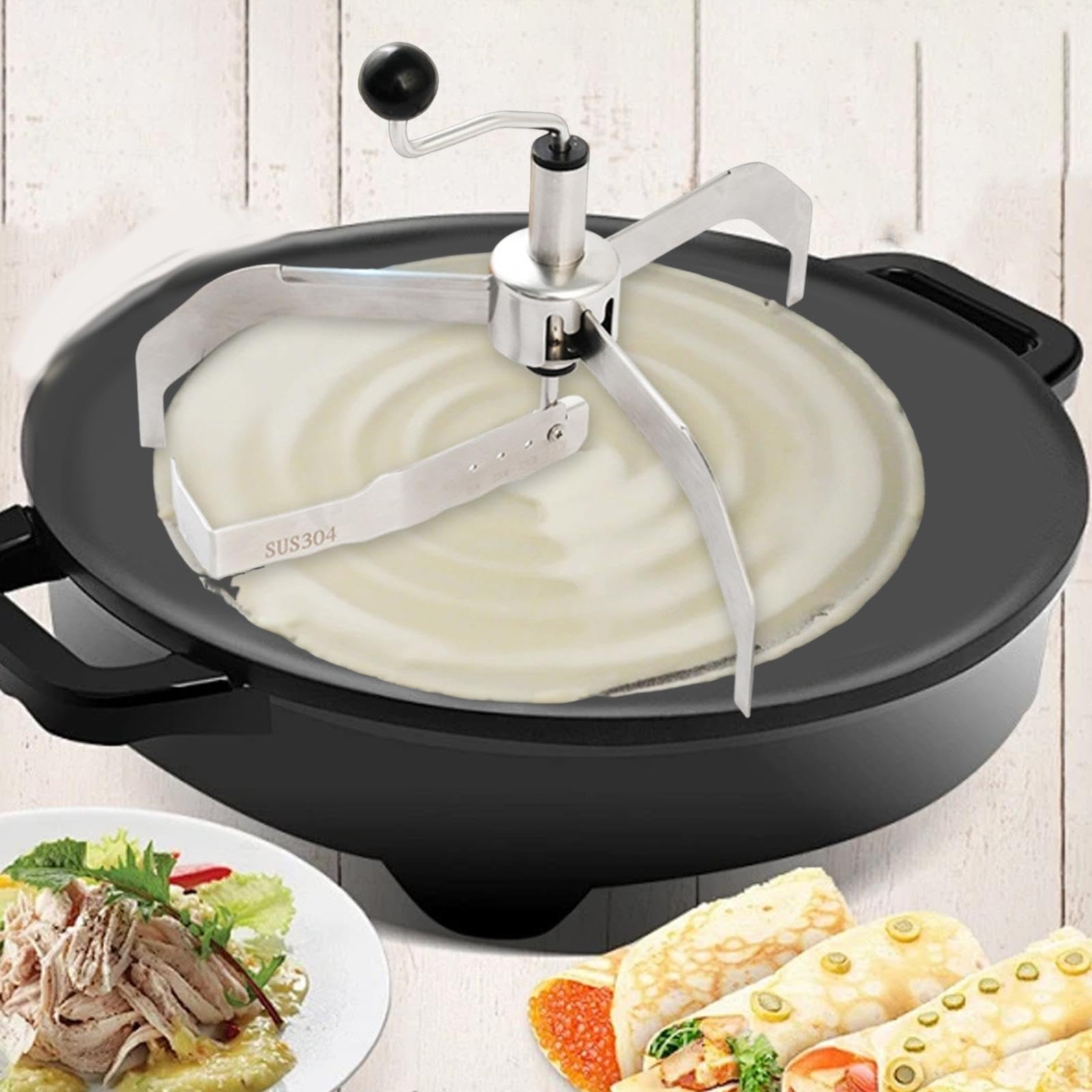 【ゲレンデ】クレープマシン Amazon | Fenteer【360 度回転】 クレープスプレッダー