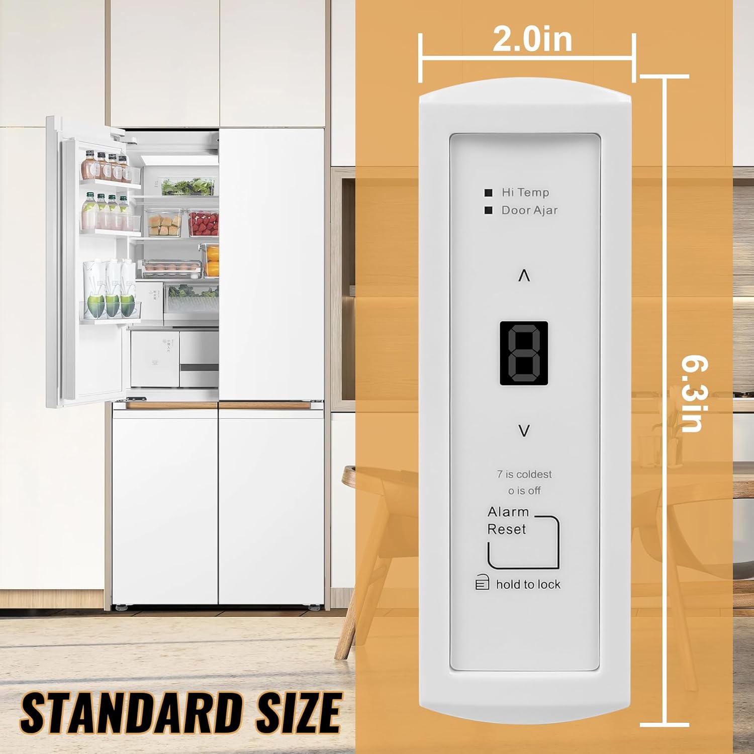 297370600 freezer user control display board Compatible with Crosley & Frigidaire 14 17F5 21F5 Freezer, Replace 297241800 297366100 297345500 2020880 PS3502428 Refrigerator Electronic Control Board