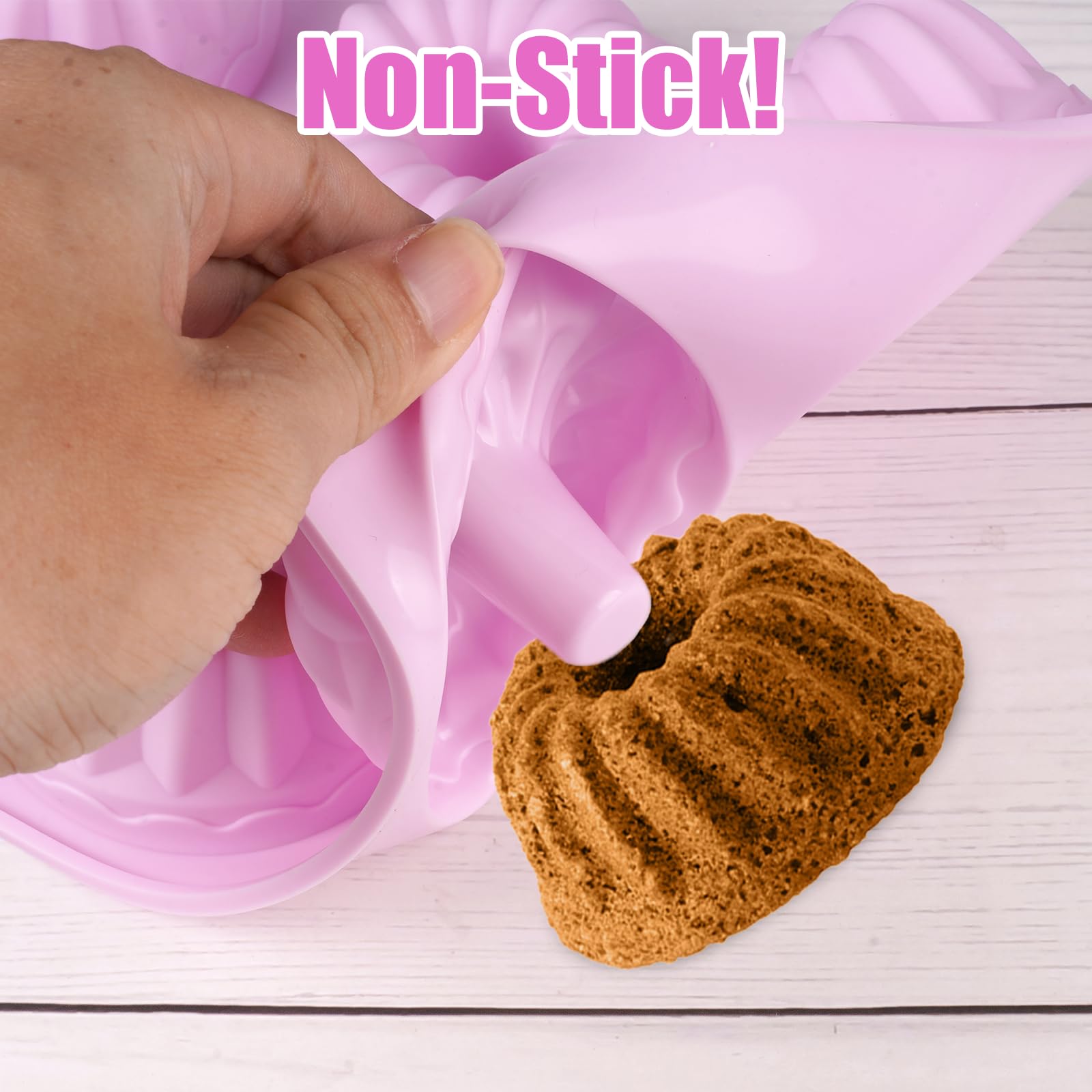 Stapi per ciabelle in silicone da 2 confezioni, teglia antiaderente