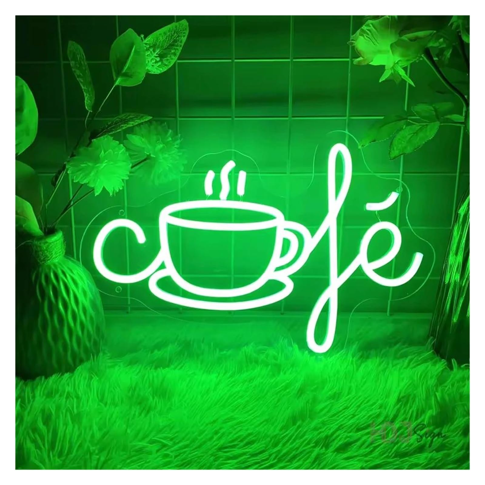 SHOUXI Sign Lamp Coffee Neon Sign for Cafeteria Restaurant Luminous Business Signs Home Wall Decorations Lights(35x23.2cm)