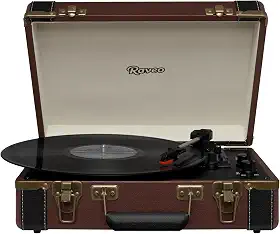 Raveo Vitrola Sonetto Volare com Conexão Bluetooth, USB Reproduz e Grava, Rádio FM, Saída Auxiliar e Bivolt