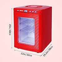 Vista 4 de RYFT Incubadoras para incubar huevos, incubadora portátil de laboratorio científico de reptiles de 25 L con calefacción y enfriamiento de 41.0 Rojo