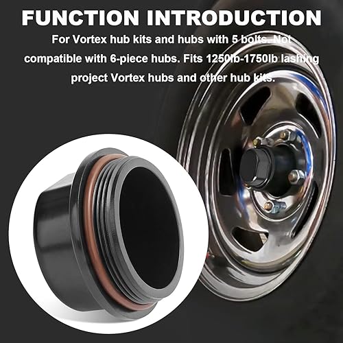 Miniatura 5 de Tapón antipolvo 81143 2 piezas compatible con Dexter Marine Product  Bujes de vórtice de ingeniería de amarre para K71-G01-73 21-261 Vortex Hub para