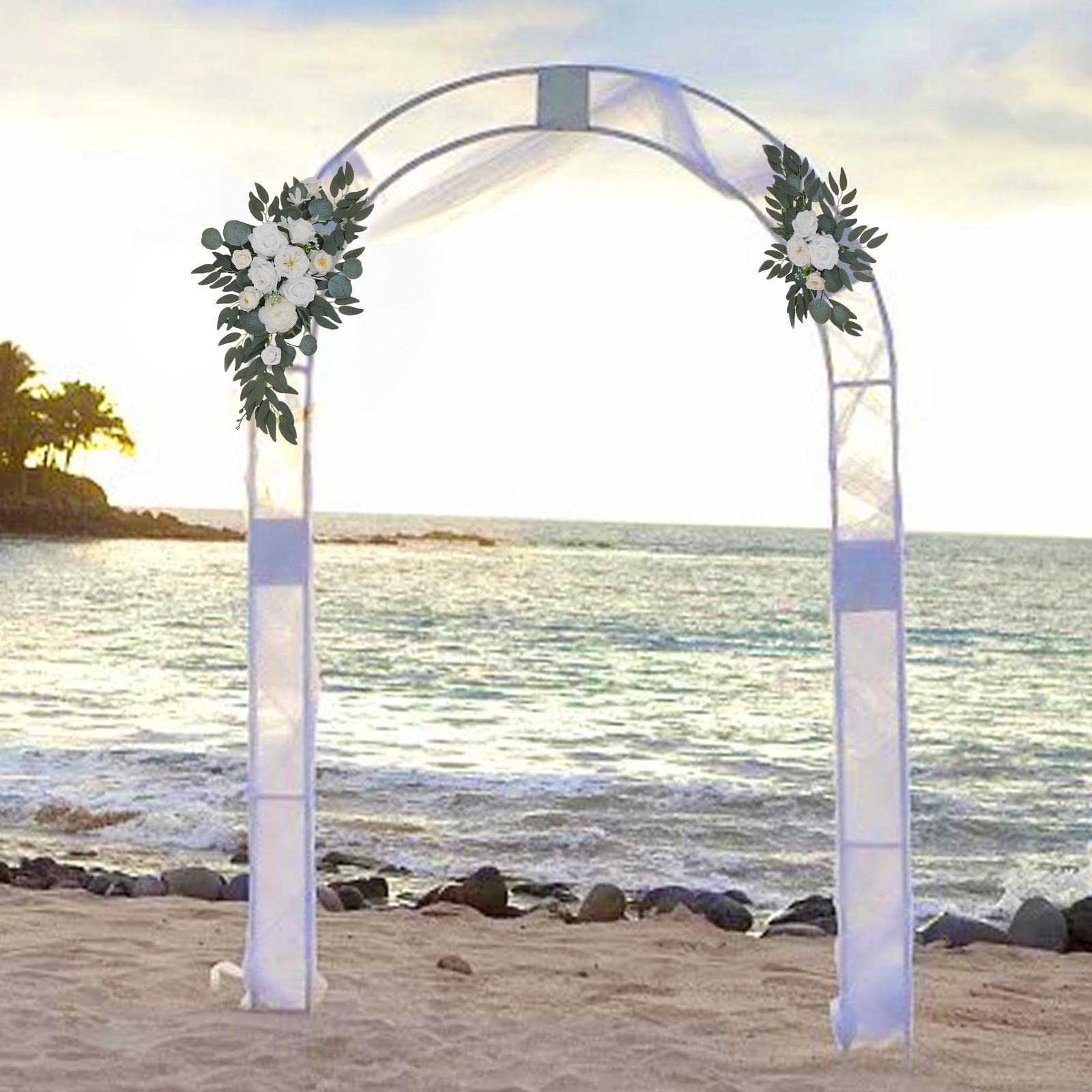 2 de Boda, Flores, Girasoles, Decoración, Estilo Rústico, para Puerta Trasera, Fiesta, Opción 3E