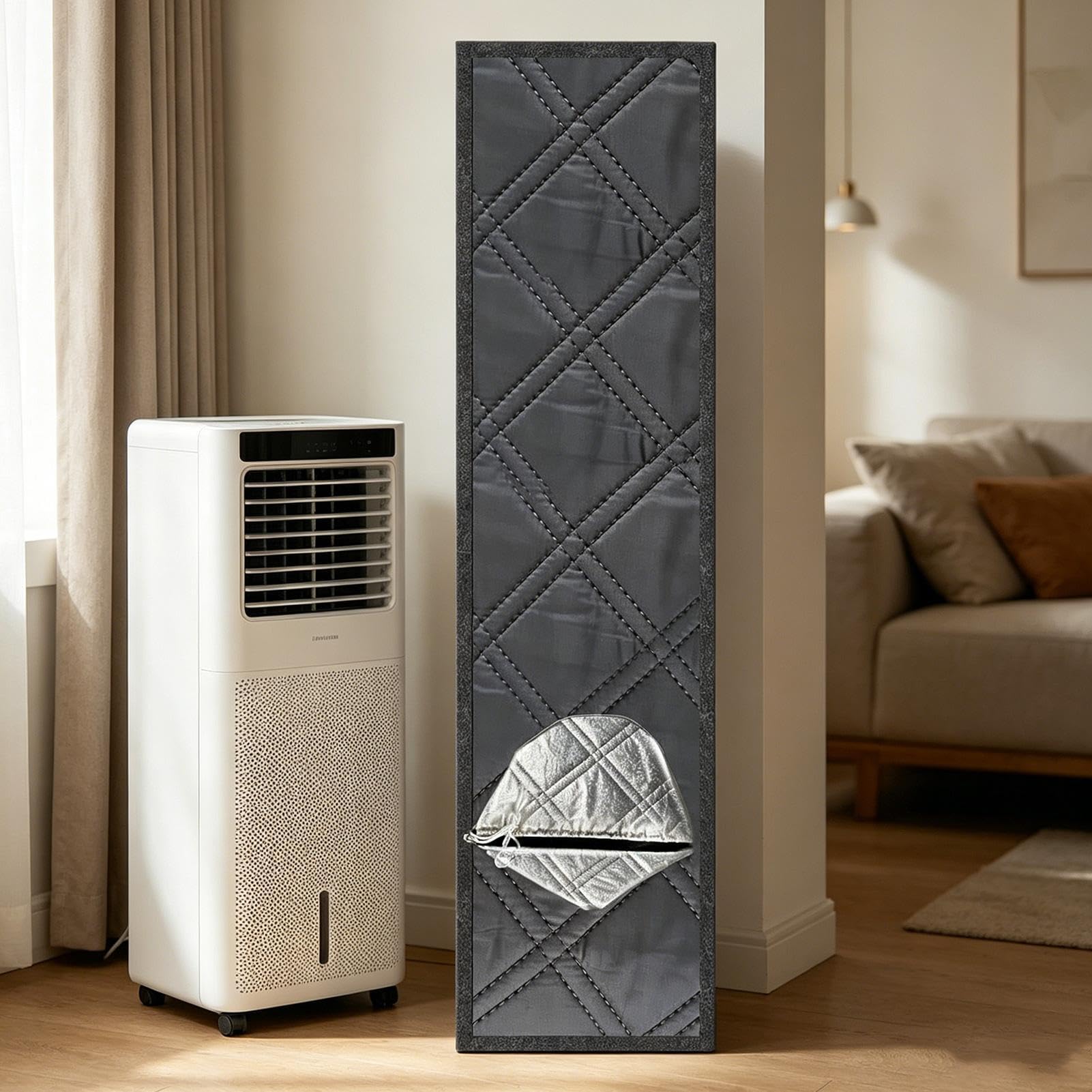 Guarnizione per Finestra Condizionatore Portatile Barriera Ventilazione | Tenuta Finestra da Condizionatore Portatile per garage seminterrato appartamento camera da cucina casa