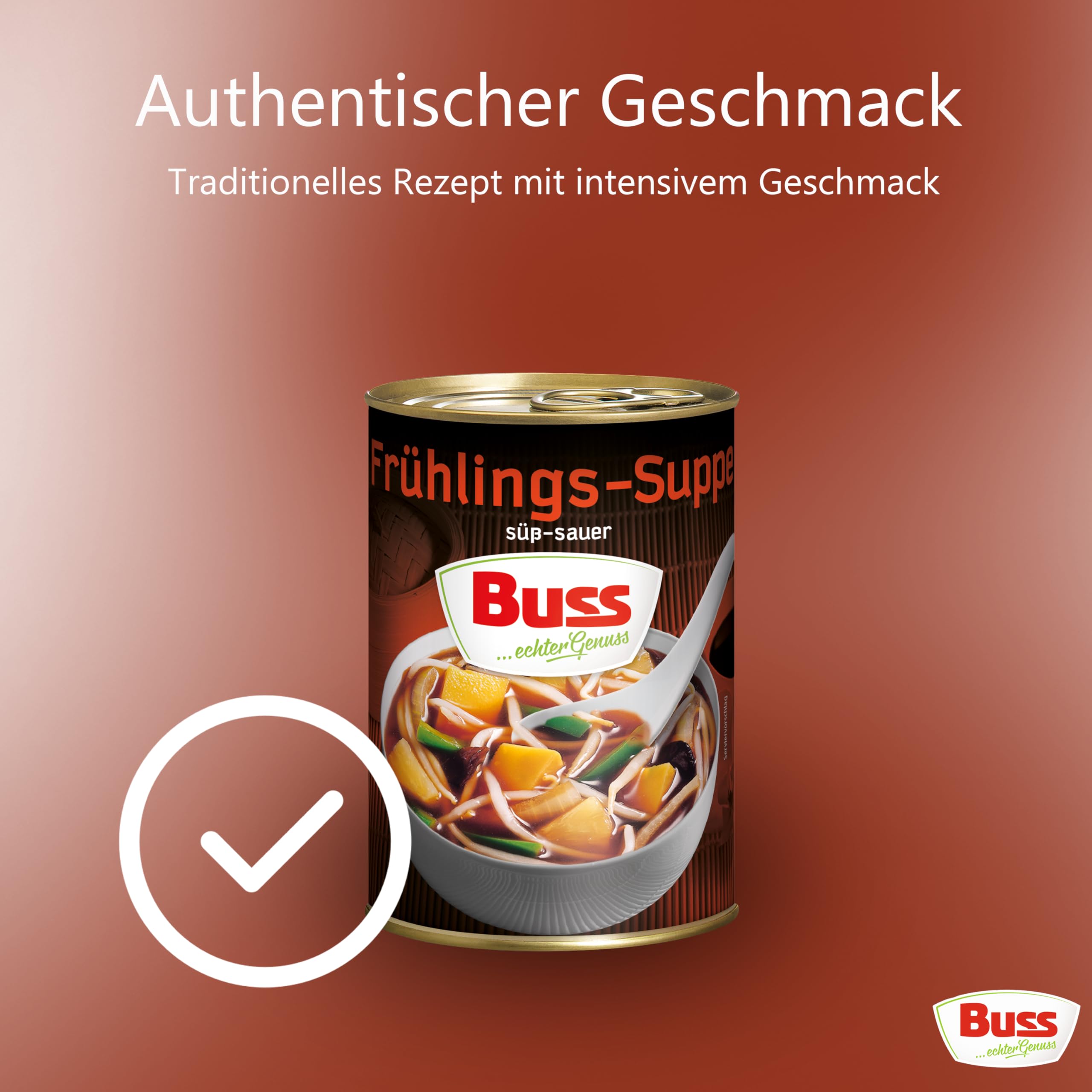 Buss Asia Suppen - Gemüsesuppe nach chinesischer Art, 12 x 400g