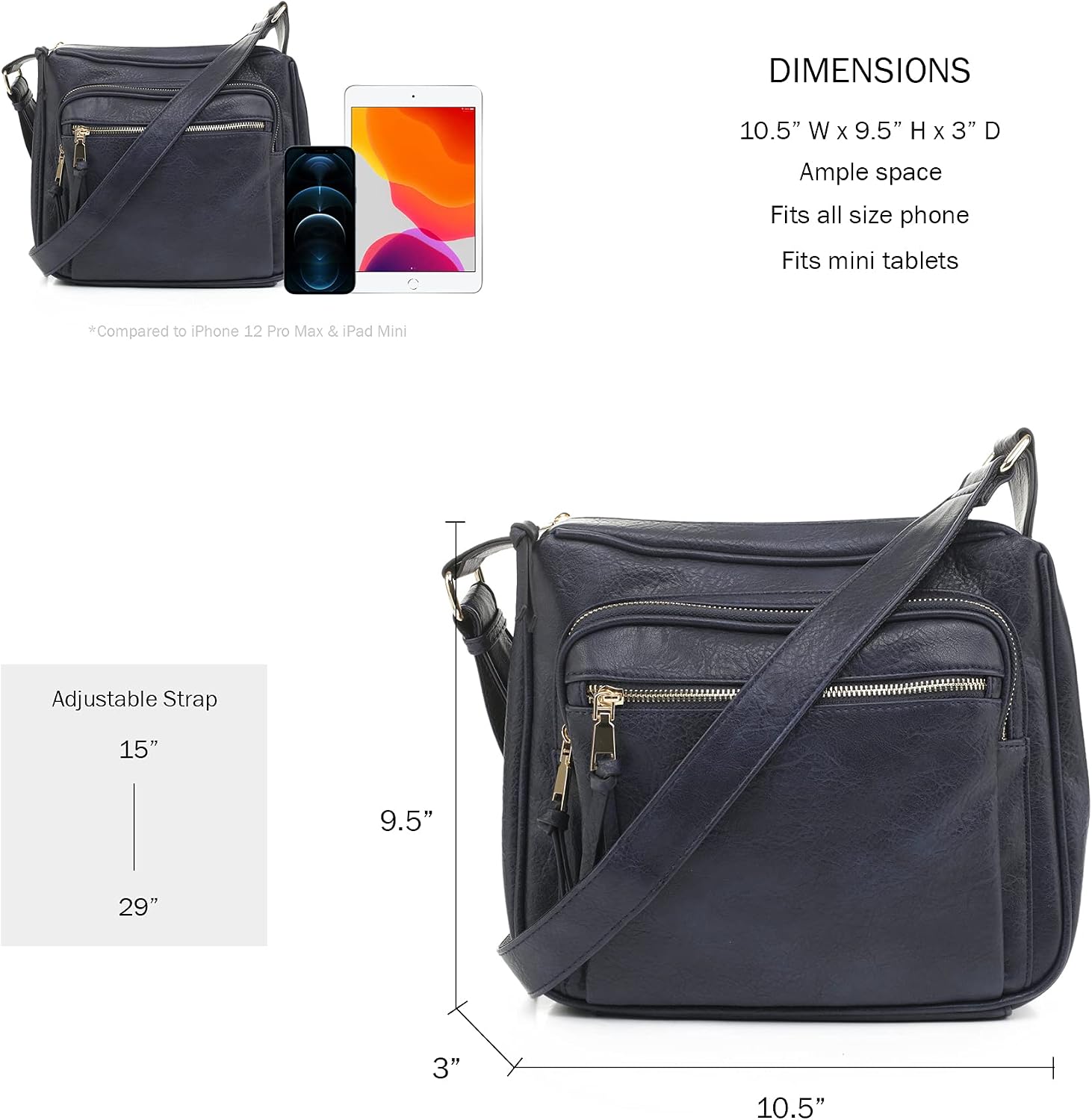 JESSIE & JAMES | Concealed Carry RFID Blocking Crossbody Purse for Women with Lock and Key