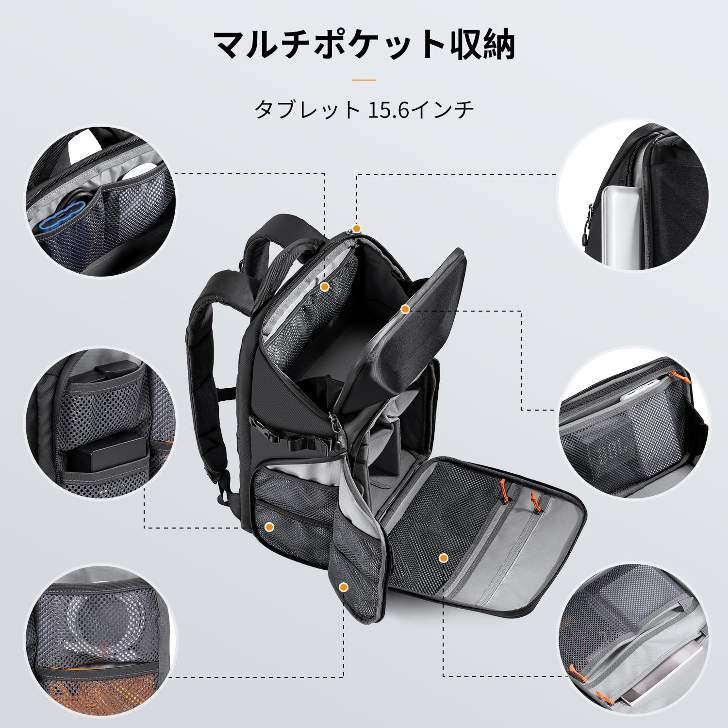 Amazon | [K&F Concept] カメラバッグ カメラリュック リュックサック
