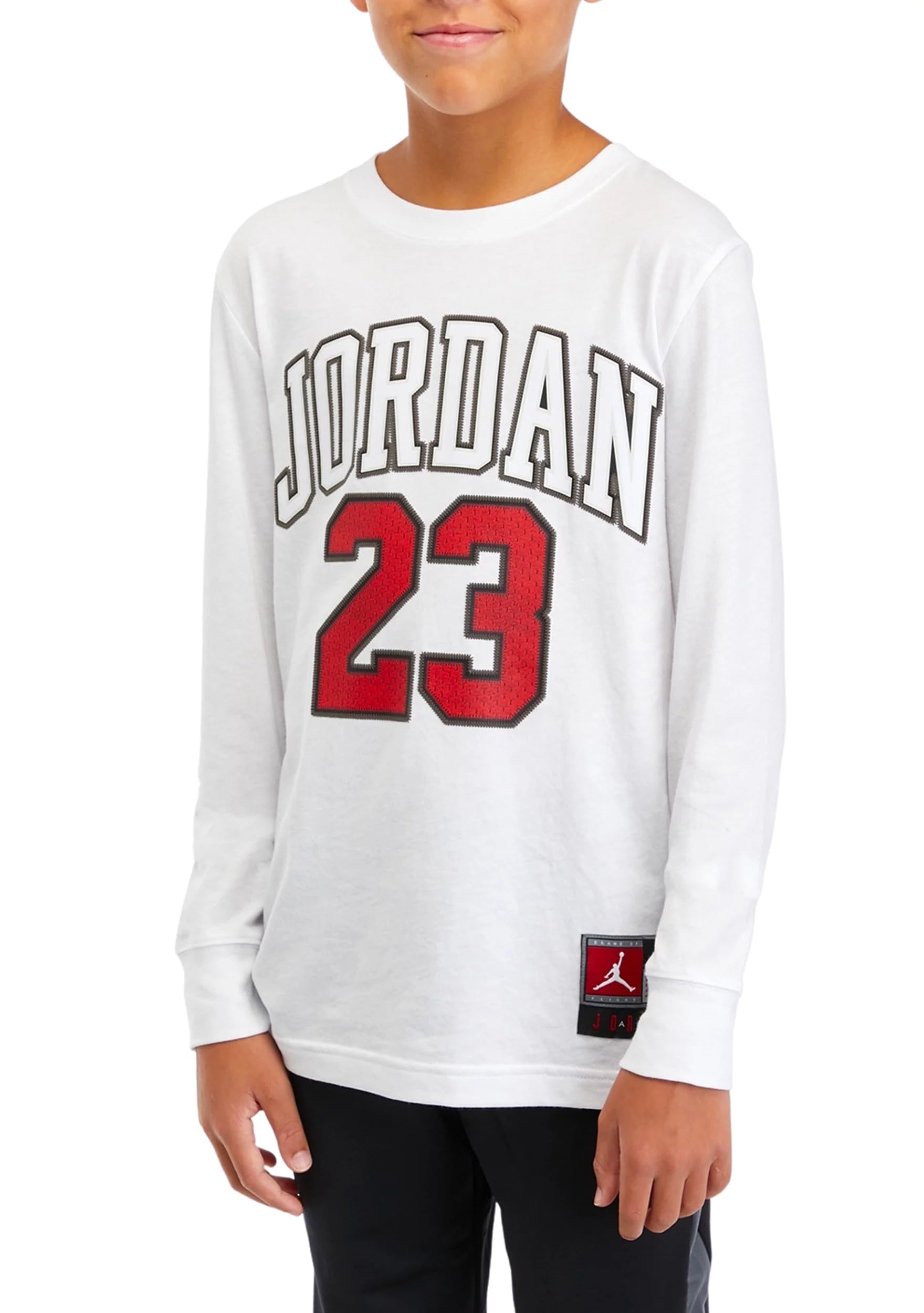 Jordan t-Shirt Dziecko Z Długim Rękawem 23 Dziecko Biały 95C591, biały, 10 anni