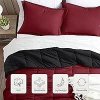 Vista 15 de satisomnia Queen Comforter Set Grey, Soft Seersucker Comforters Queen Size Bed, 3 Pieces Lightweight Down Alternative Bedding Comforter Full Sets