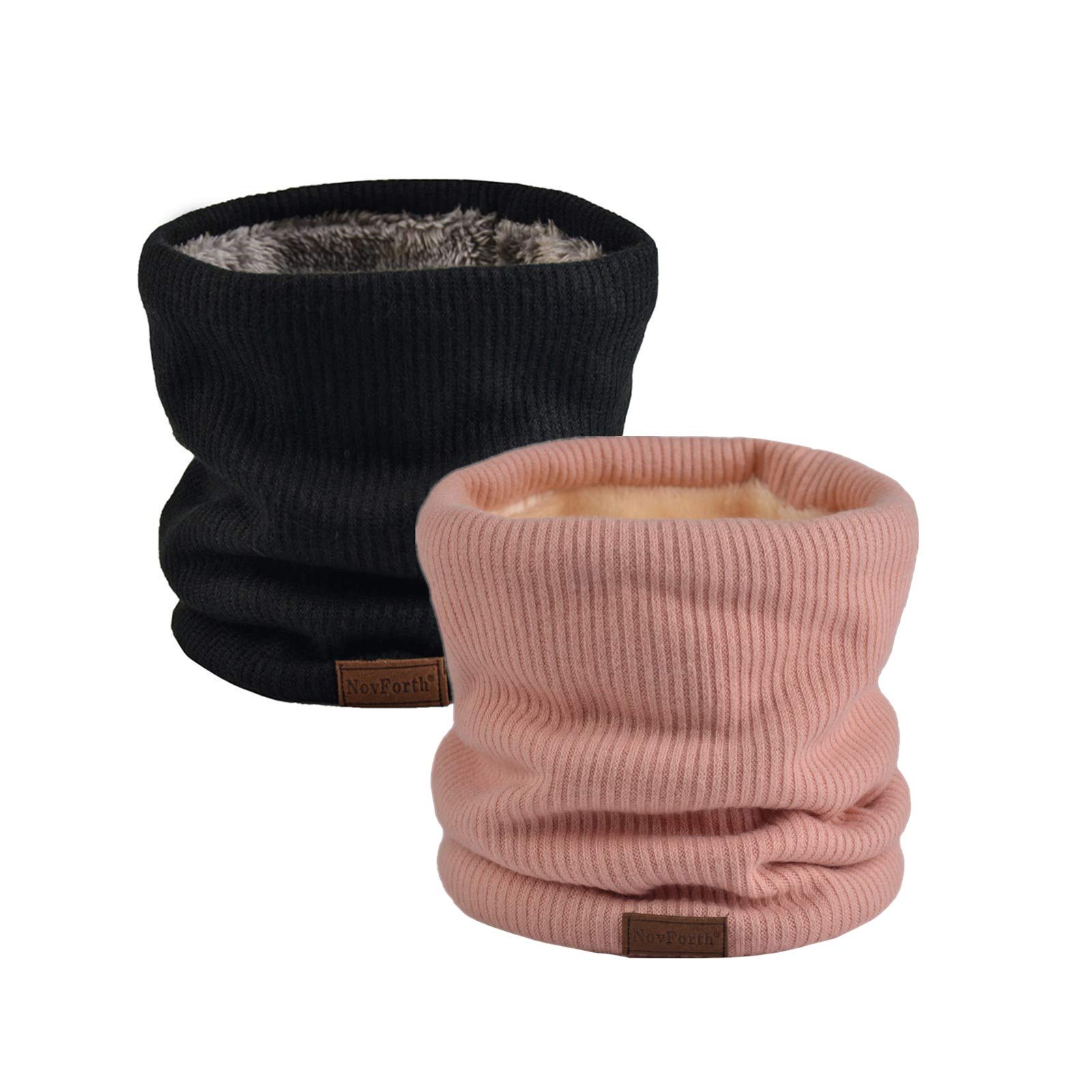 Bufanda de cuello de forro polar NovForth de doble capa estilo infinito para invierno 7