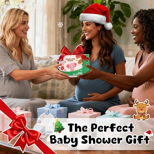 Miniatura 6 de Asiento de coche en espiral para bebés de 0 a 6 meses, asiento de coche para bebé, juguetes sensoriales de alto contraste, accesorios para colgar