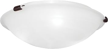 Livex Lighting 8012-07 Oasis 3-Light Ceiling Mount, Bronze