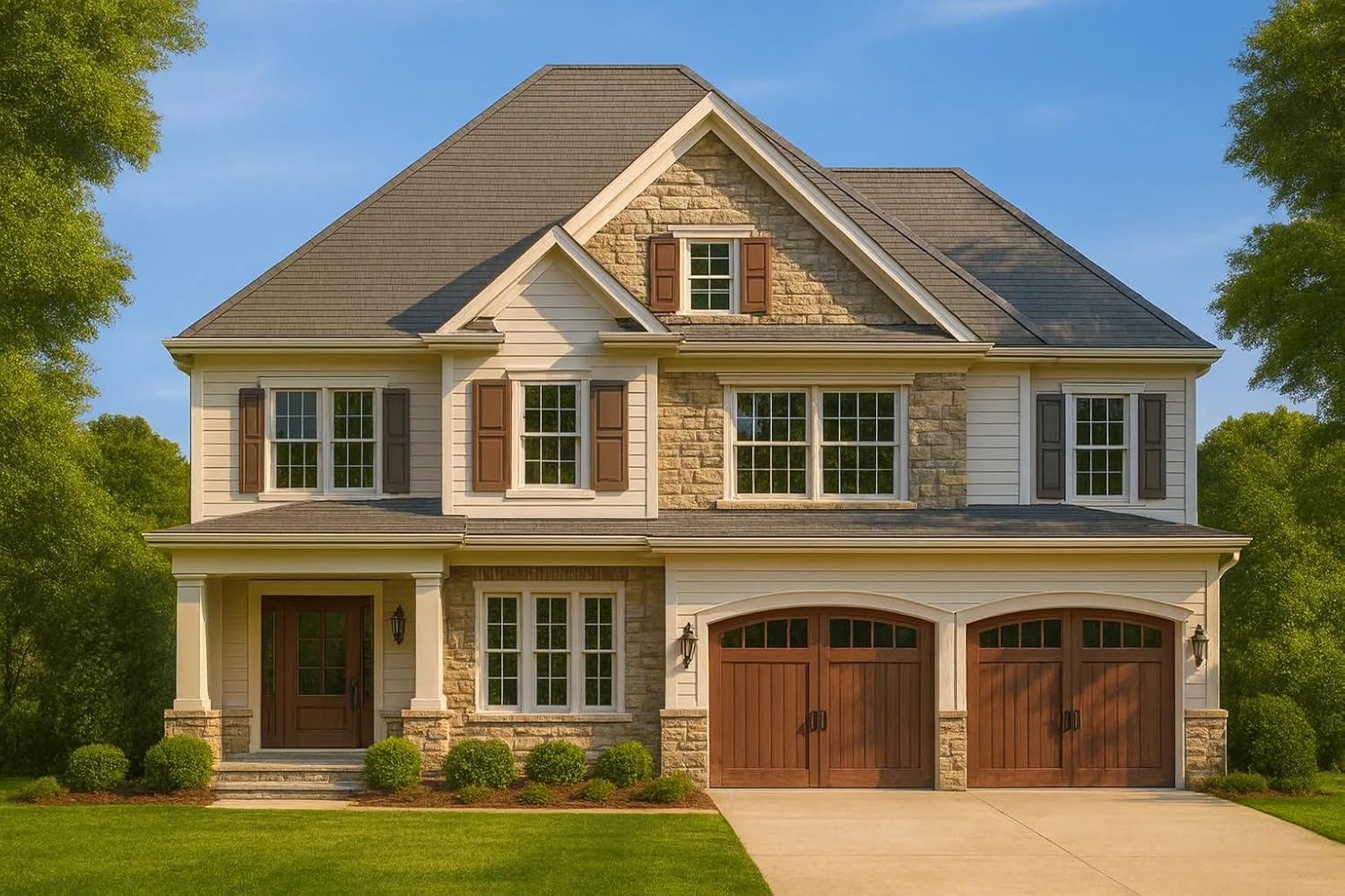 9-1810 HOUSE PLAN - Colonial Revival Home Plan – 4 Bed, 2,922 Sq Ft, 2 Stories