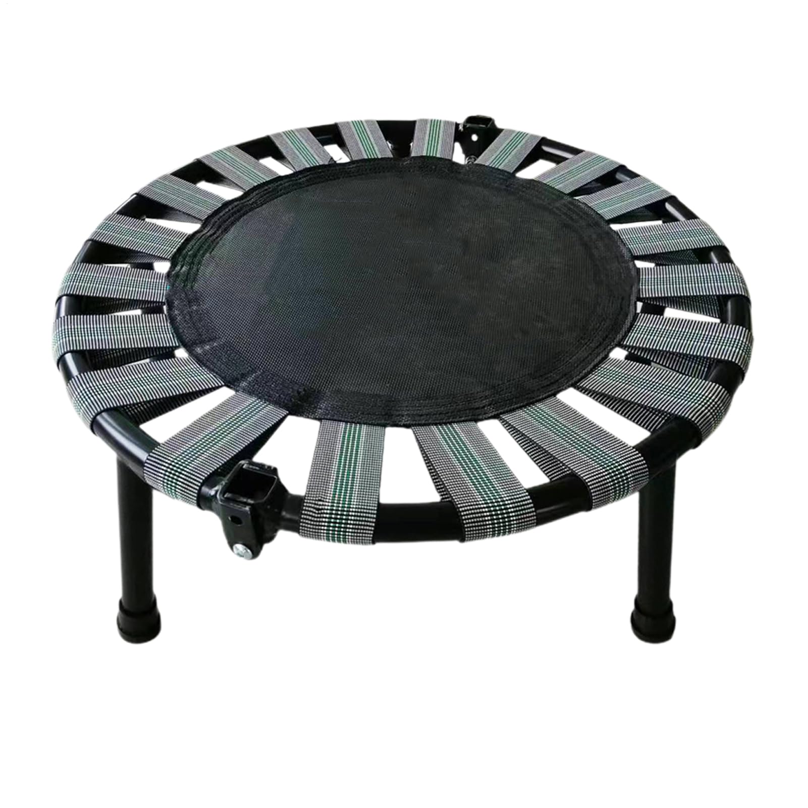 Trampolín de fitness plegable - Entrenamiento Rebounder | Equipo de Ejercicio Interior para Adultos | Minimarco redondo de alto rendimiento con capacidad de carga de 150 Catty y diseño plegable