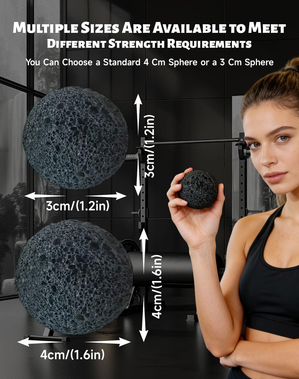 Callus Ball for Hand, Moon Grip Ball Callus Rock, Skin Conditioning Callus Building Grip Training Fidget, Rock Climbing Grip Trainer, Anti-Sweat Grip Strengthener
