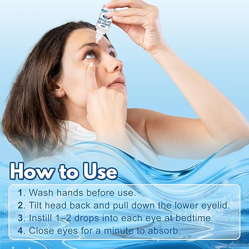 Miniatura 5 de Gotas de aceite de ricino natural, hidratación profunda y alivio calmante para ojos secos, irritados, con picazón y cansados, aceite de ricino 100%