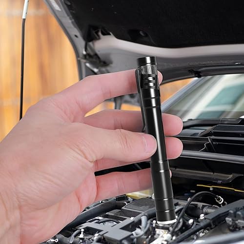 Miniatura 4 de Aster 20 piezas de clip para linterna, clip de bolsillo negro, accesorio de luz extraíble para bolígrafo, clip de repuesto para linternas