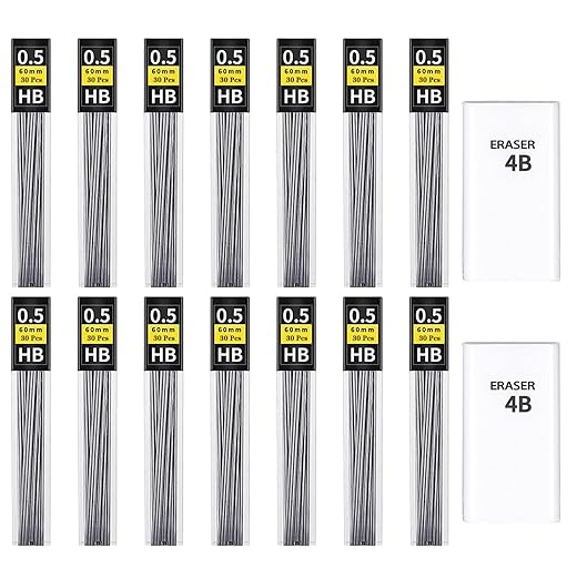 Staedtler - Rotulador Triplus Gris En Oferta Minas De Lápiz De 0,5 Mm, 450 Unidades De Minas Hb De 0,5 Mm A Prueba De Roturas Para Portaminas Y 2 Goma De Borrar, Escribir Con Fluidez Y Claridad