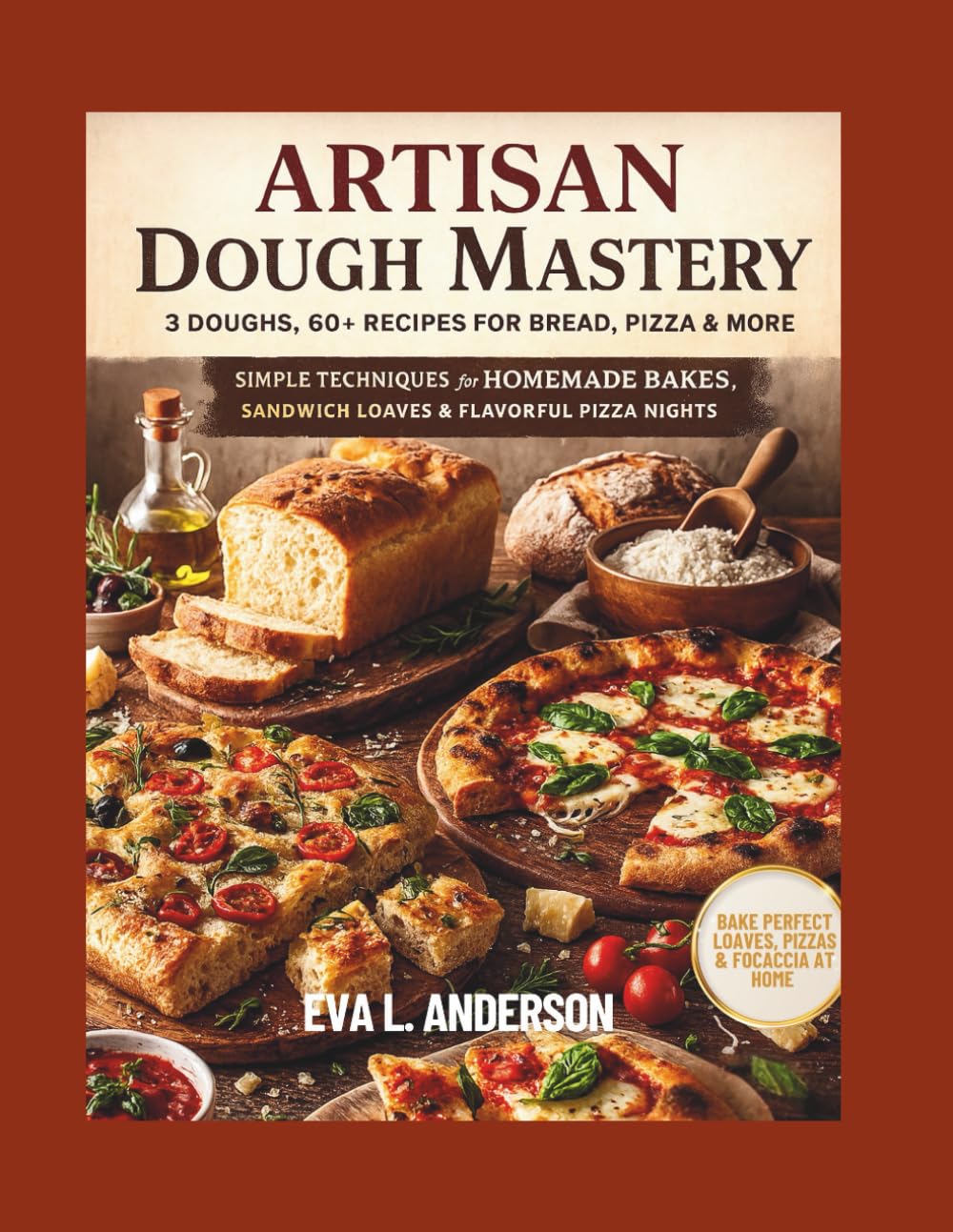 Artisan Dough Mastery: 3 Doughs, 60+ Recipes for Bread, Pizza & More: Simple Techniques for Homemade Bakes, Sandwich Loaves & Flavorful Pizza Nights