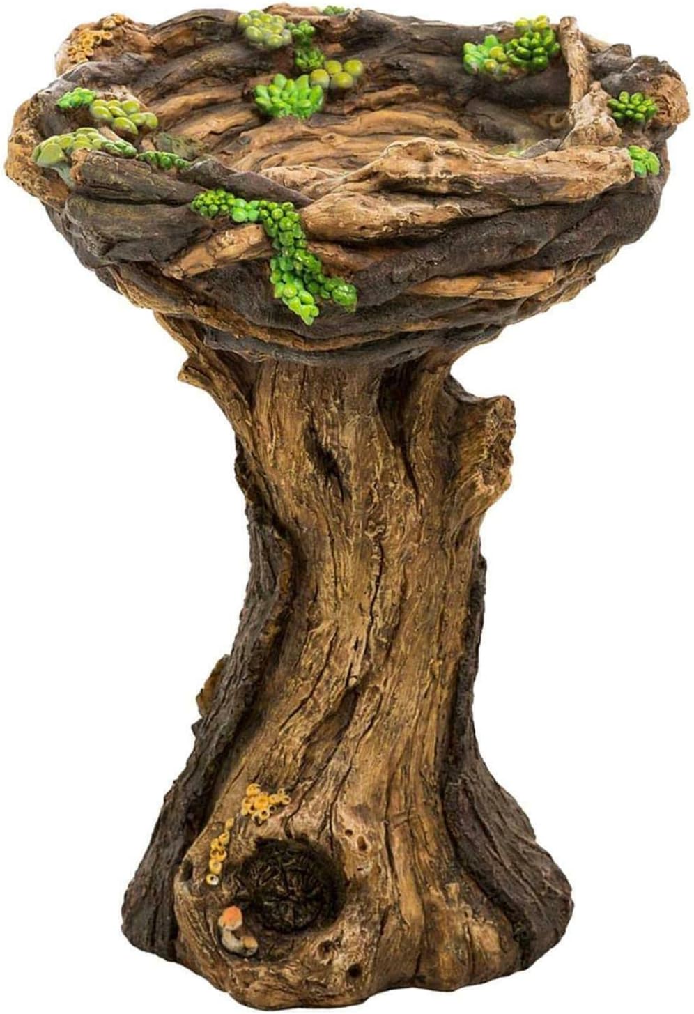 Vogelfutterspender Mit Gartenzwerg - Vogeltränke Aus Harz 10x17cm