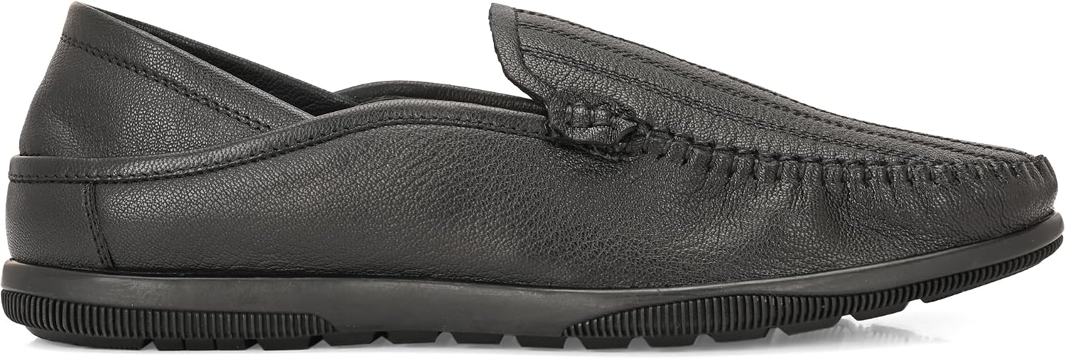 Blue Leather Slip-On Men's Formal Shoe | Stylish with Soft Cushioned Insole | Trendy Non Lace-Up Design | Durable Leather with Anti-Skid Sole | Perfect for Formal Wear 4033-1 2026 - view 5