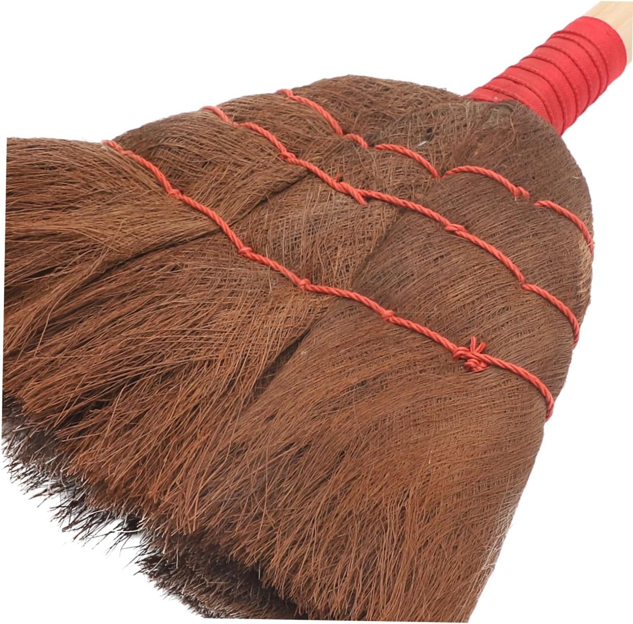 Kids Household Broom Floor Cleaning Tool Wood Palm Fiber