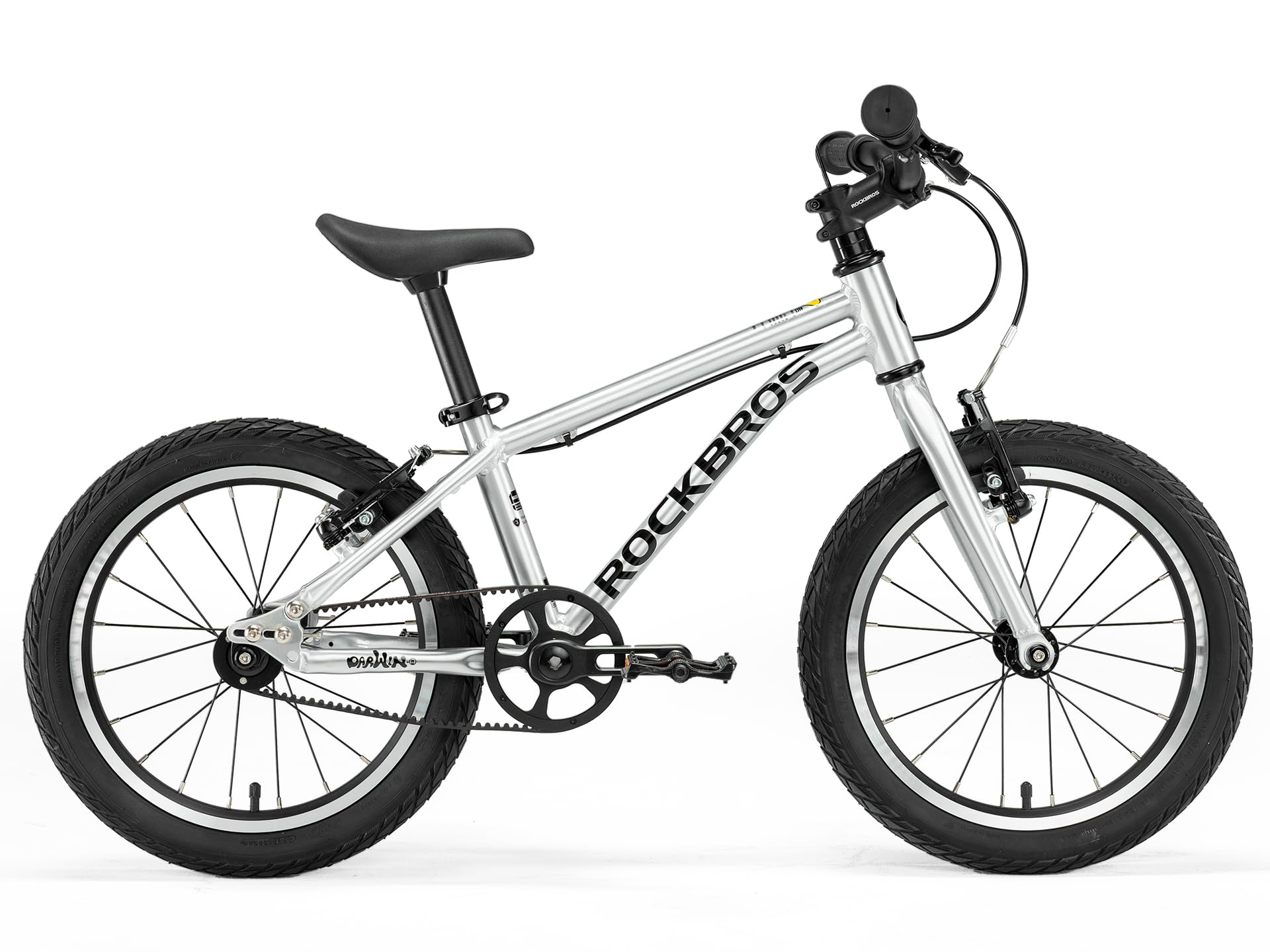 ROCKBROS Darwin Riemenantrieb 16/20 Pulgadas Bicicleta de Montaña para Niños, Bicicleta Infantil con Cuadro de Aluminio Ligero