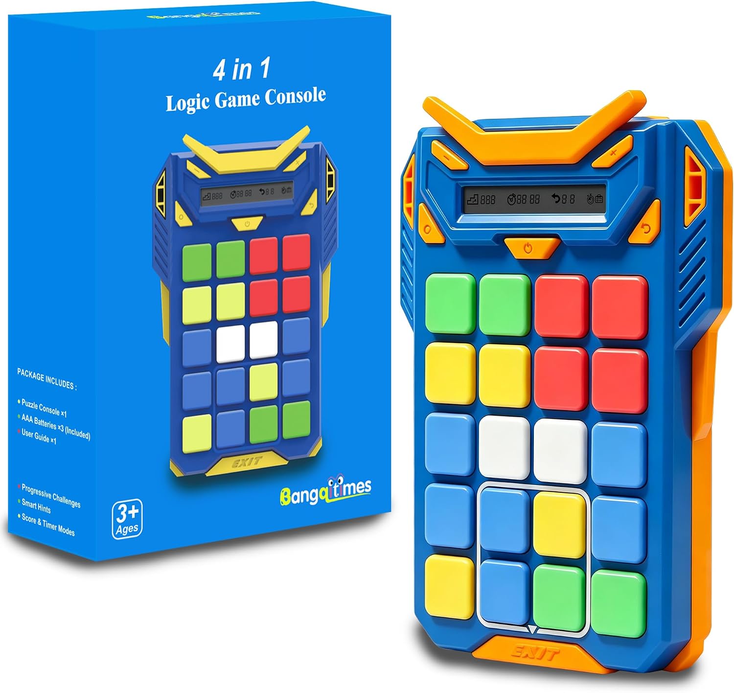 4-in-1 Logic Game Console for Kids Ages 3+