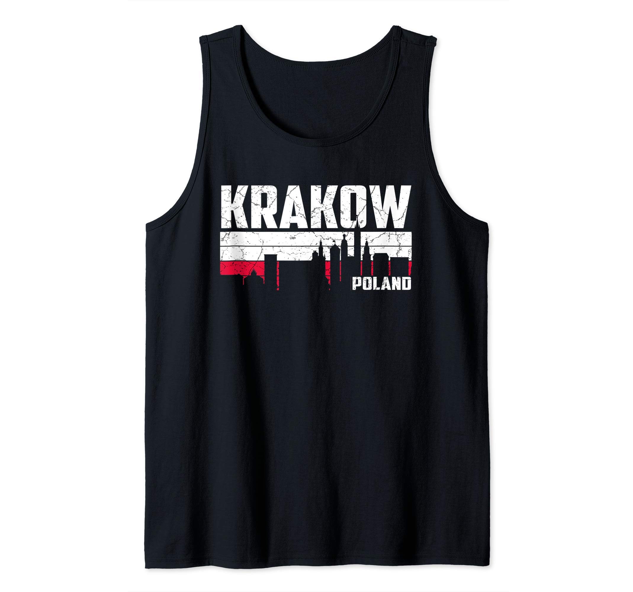 Krakow Skyline Poland Vacation Tank Top