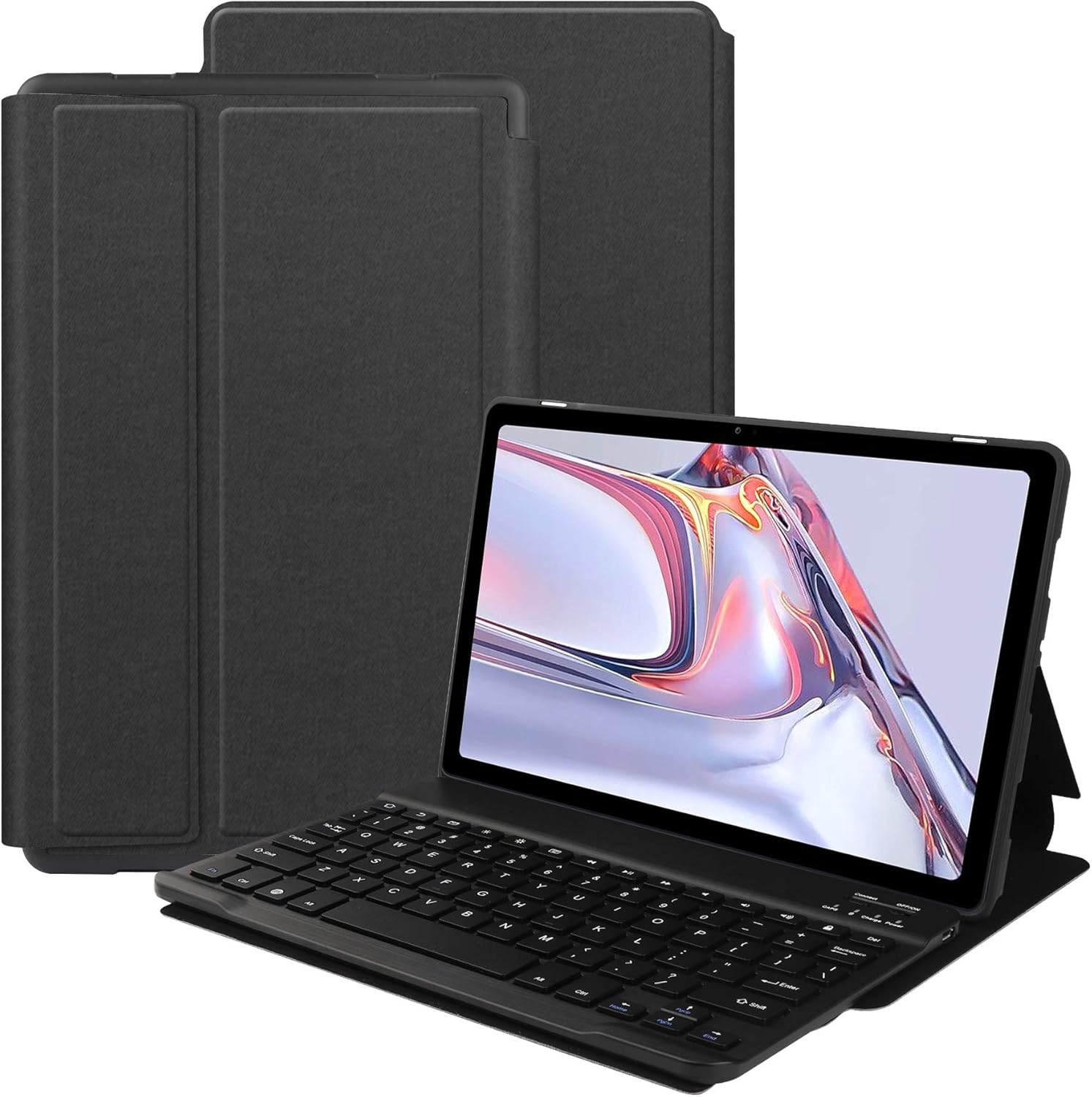 VOVIPO Keyboard Case for Galaxy Tab A7 10.4 2020(UK Layout), Slim PU