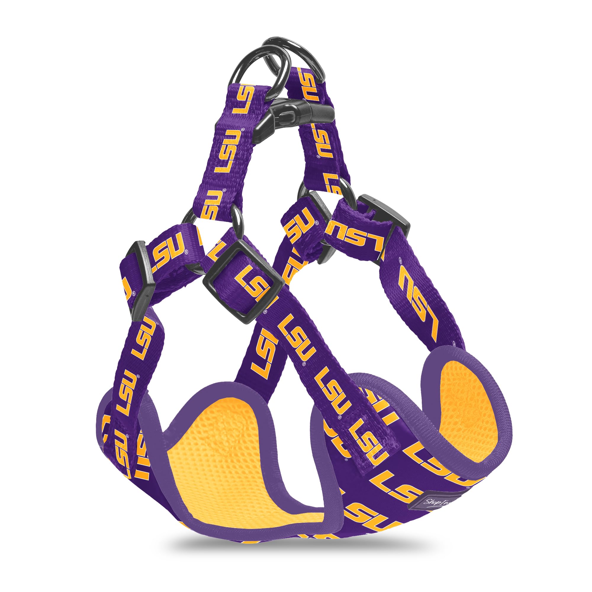 Gran idea de regalo: arnés cómodo para perro pequeño de los LSU Tigers