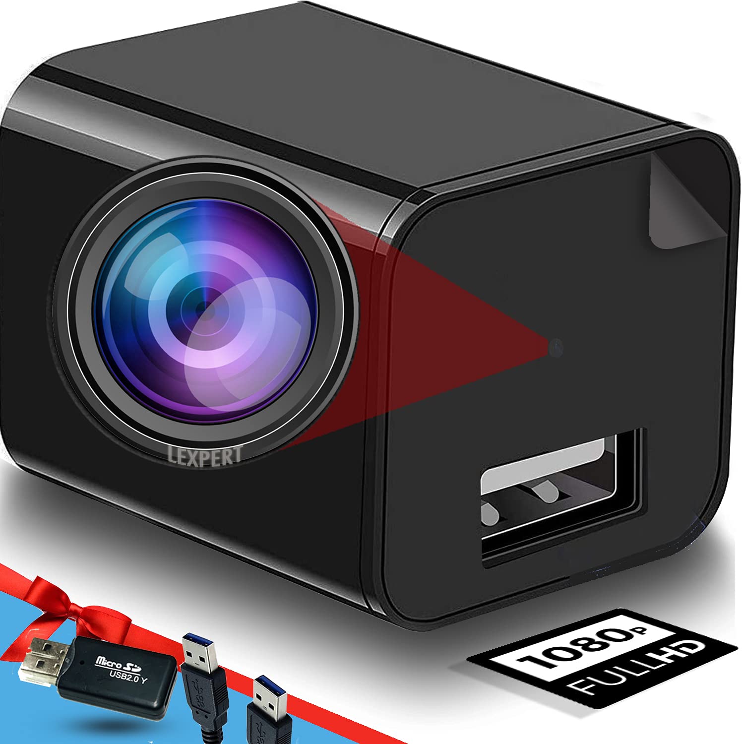LEXPERT Spy Camera Security Nanny Cam Hidden Motion Detection 1080P Full HD