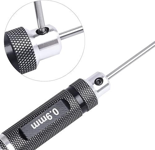 Miniatura 7 de Soporte de trabajo de aluminio para automóvil a control remoto con bandeja de tornillos y juego de destornilladores hexagonales RC (7 piezas) para